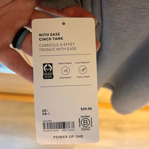 Athleta NWT Sleeveless Gray Tank - Picture 4 of 6